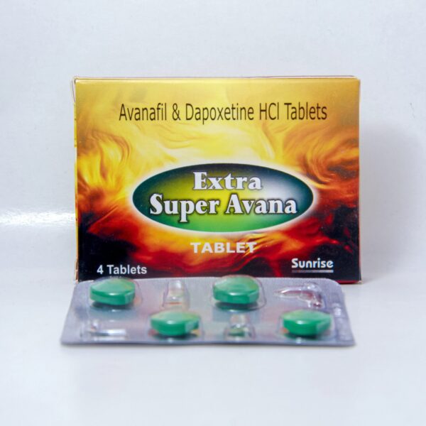 Пролонгатор EXTRA SUPER AVANA (Аванафіл 200 мг + Дапоксетин 60 мг) 4 таб.