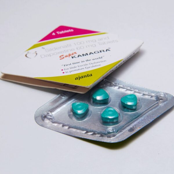 Пролонгатор SUPER KAMAGRA (Сілденафіл 100 мг + Дапоксетин 60 мг) 4 таб.