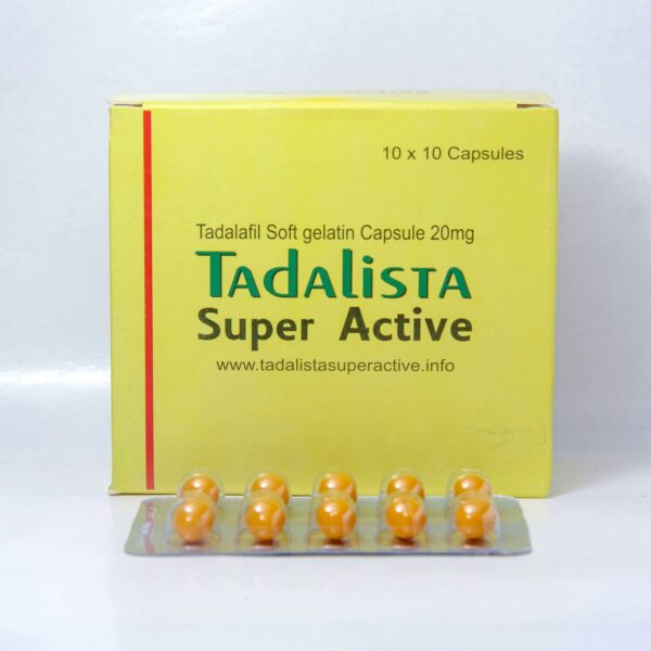 Сіаліс TADALISTA SUPER ACTIVE (Тадалафіл Гель 20 мг) 10 таб.